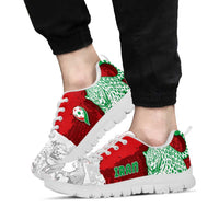 Iran Football Sneakers Leopard Comic Manga Art Style