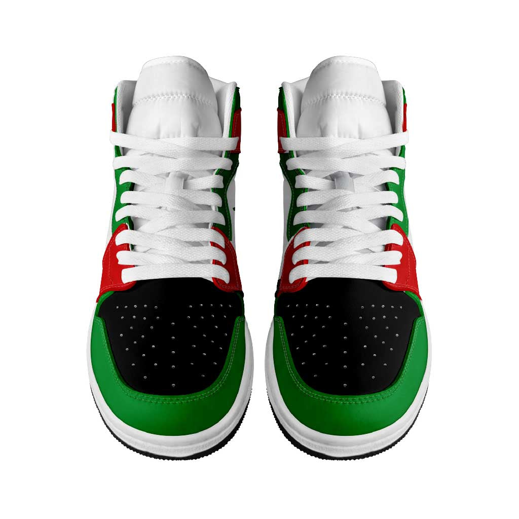 Iran High Sneakers AJ1 Classic National Flag Style - Wonder Print Shop