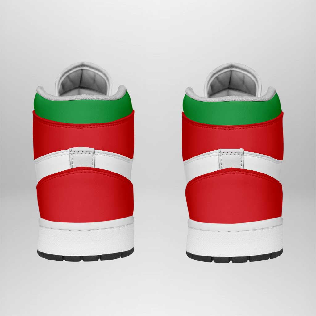 Iran High Sneakers AJ1 Classic National Flag Style - Wonder Print Shop