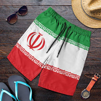 Iran Shorts for Men National Flag Colors - Wonder Print Shop