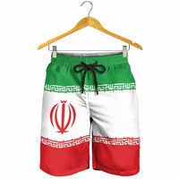 Iran Shorts for Men National Flag Colors - Wonder Print Shop