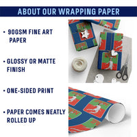 Iran Soccer Lover Wrapping Paper Roll Proud Persian Roots Gift
