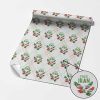 Iranian Flag Peace Doves Wrapping Paper Roll Free Iran Freedom Statement Gift