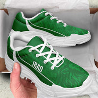 Iraq 2026 Football Chunky Sneakers Usood al-Rafidayn Grunge Curve Stylized - Wonder Print Shop