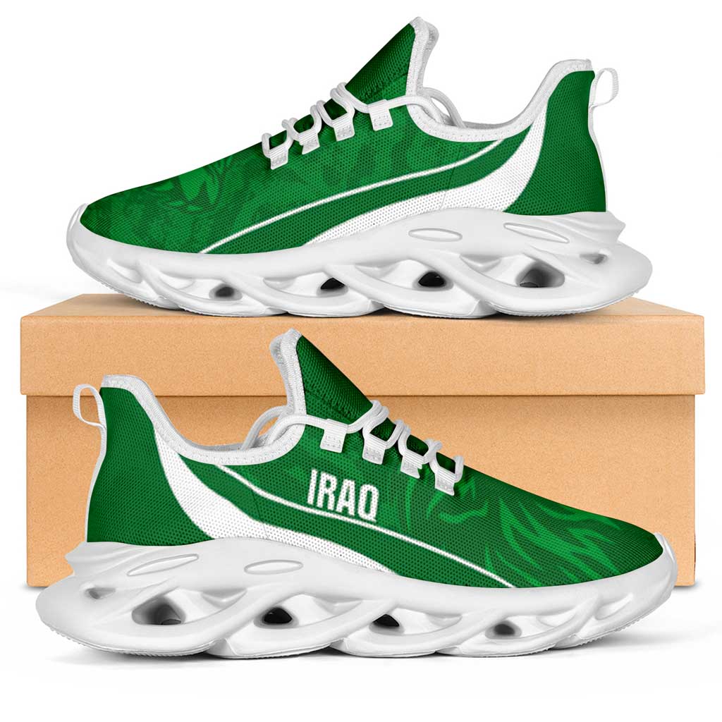 Iraq 2026 Football Clunky Sneakers Usood al-Rafidayn Grunge Curve Stylized - Wonder Print Shop