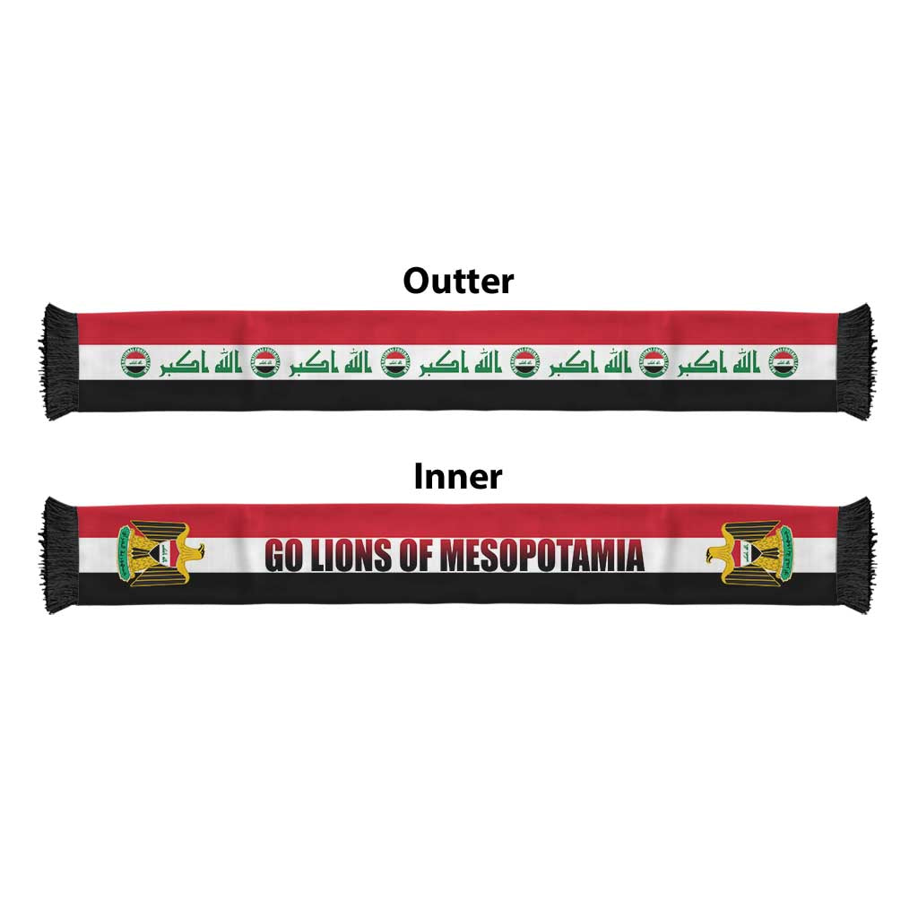 Iraq 2026 Football Soccer Scarf Go Lions of Mesopotamia