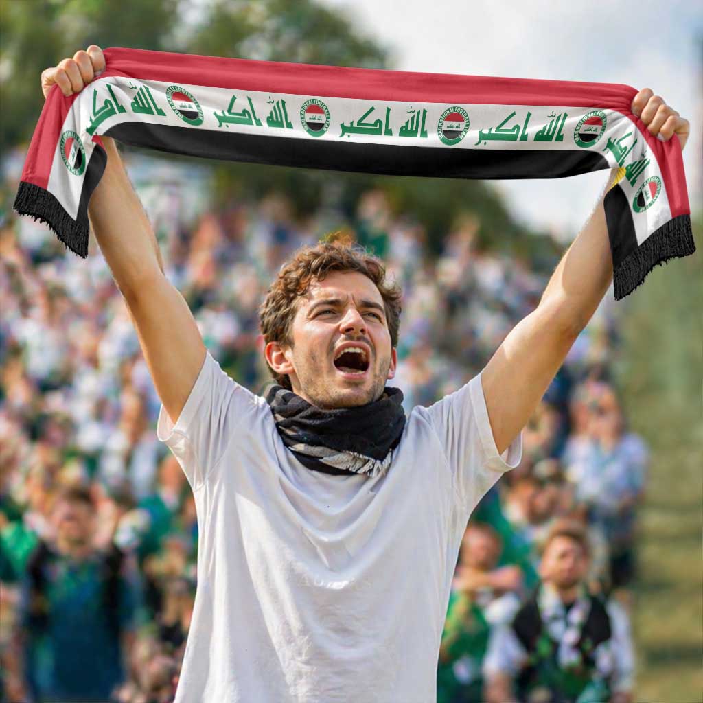 Iraq 2026 Football Soccer Scarf Go Lions of Mesopotamia