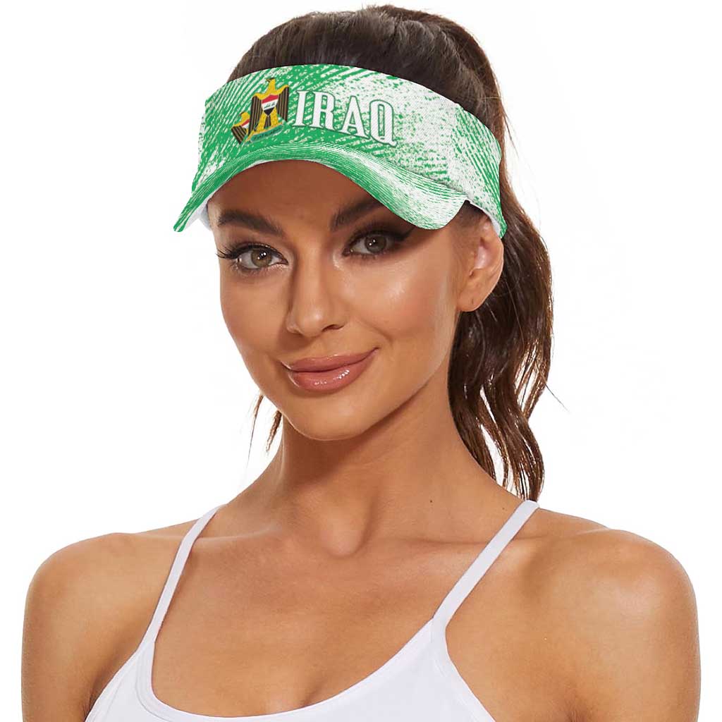Iraq 2026 Football Sun Visor Cap Go Lions of Mesopotamia