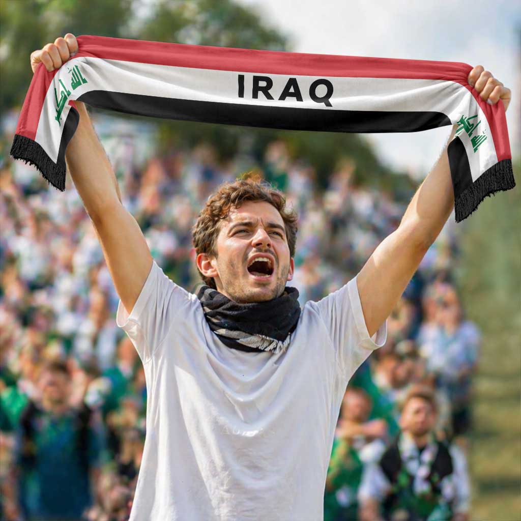 Iraq Football 2026 Soccer Scarf Flag Style