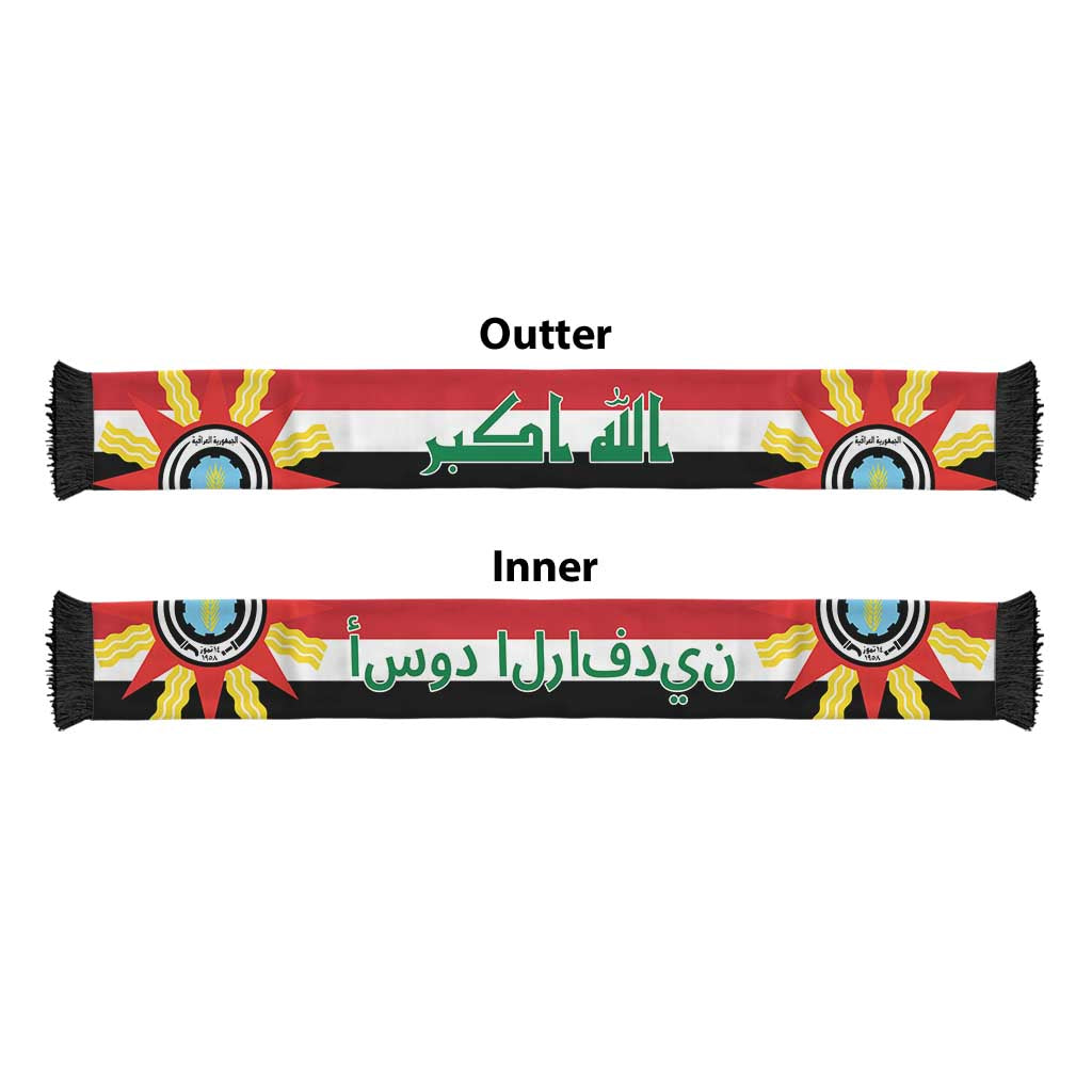 Iraq World Football 2026 Soccer Scarf National Pride Never Stops