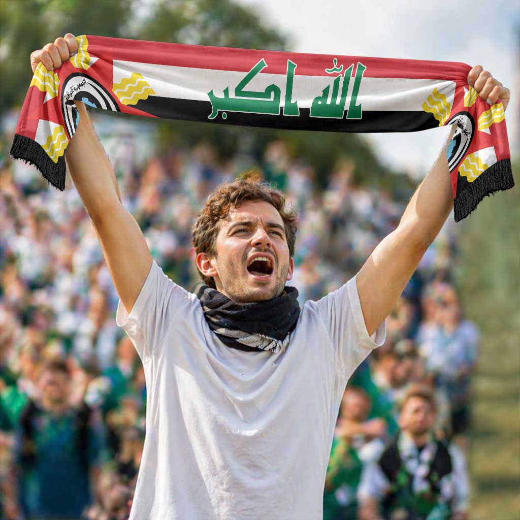 Iraq World Football 2026 Soccer Scarf National Pride Never Stops