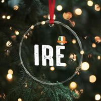 IRE Ireland Matching Group Crystal Glass Ornament Irish Pride St Patricks Day Family or Friends
