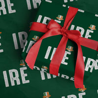 IRE Ireland Matching Group Wrapping Paper Roll Irish Pride St Patricks Day Family or Friends