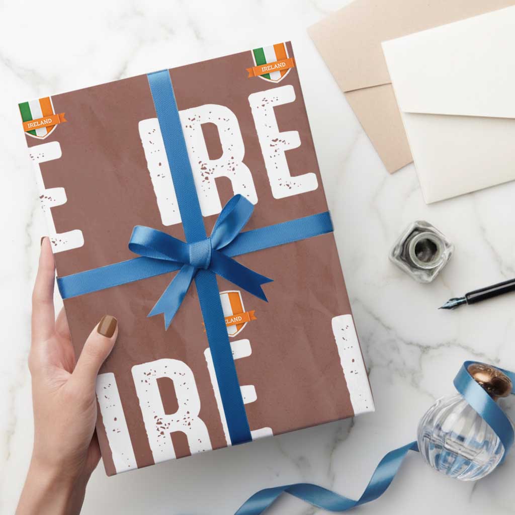 IRE Ireland Matching Group Wrapping Paper Roll Irish Pride St Patricks Day Family or Friends