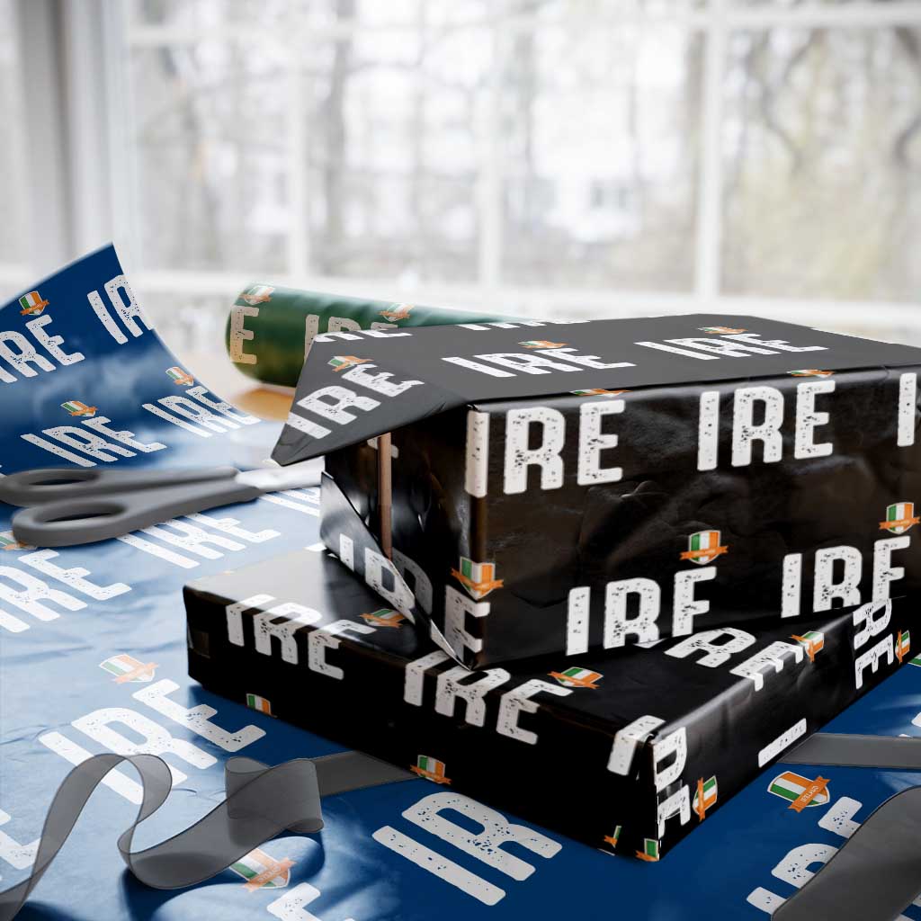 IRE Ireland Matching Group Wrapping Paper Roll Irish Pride St Patricks Day Family or Friends