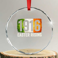 Ireland Easter Rising 1916 Crystal Glass Ornament Irish Rebellion Vintage Flag