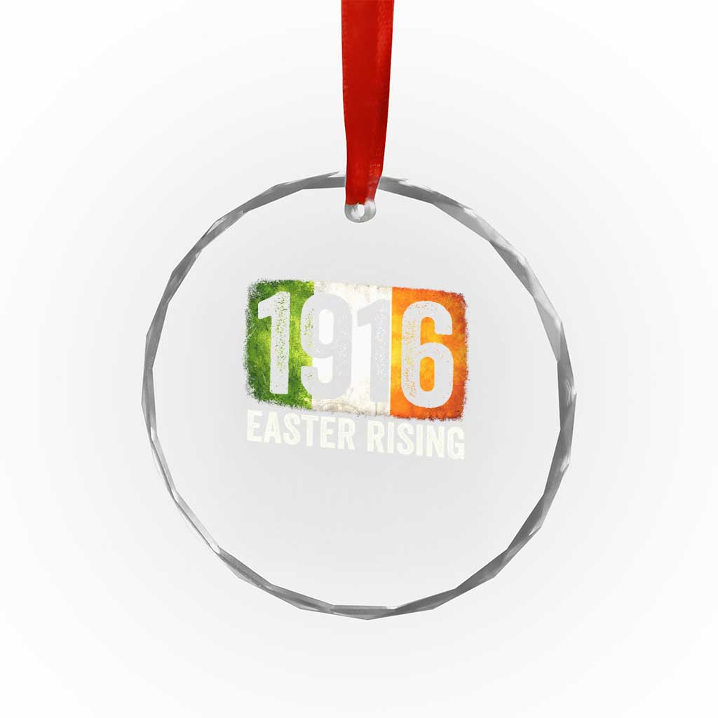 Ireland Easter Rising 1916 Crystal Glass Ornament Irish Rebellion Vintage Flag