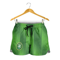 Ireland National Football Shorts for Women Celtics Knot Shamrocks Inspired Geometry - Wonder Print Shop