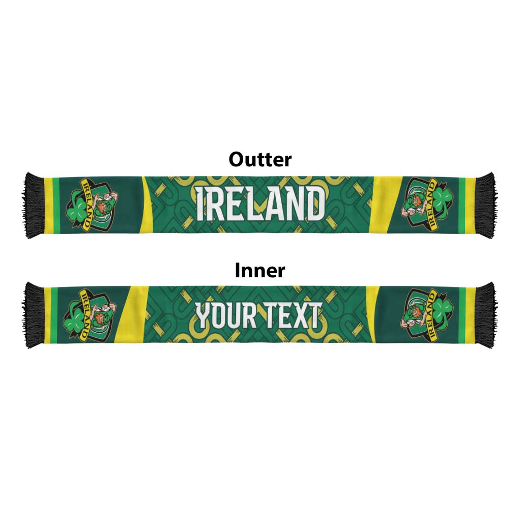 Ireland Rugby National Heritage Personalized Soccer Scarf Traditional Celtic Inspired Edition