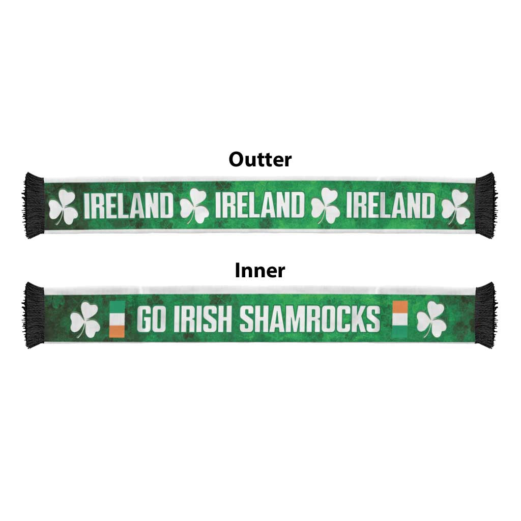 Ireland Rugby Ruffneck Scarf Go Irish Shamrocks
