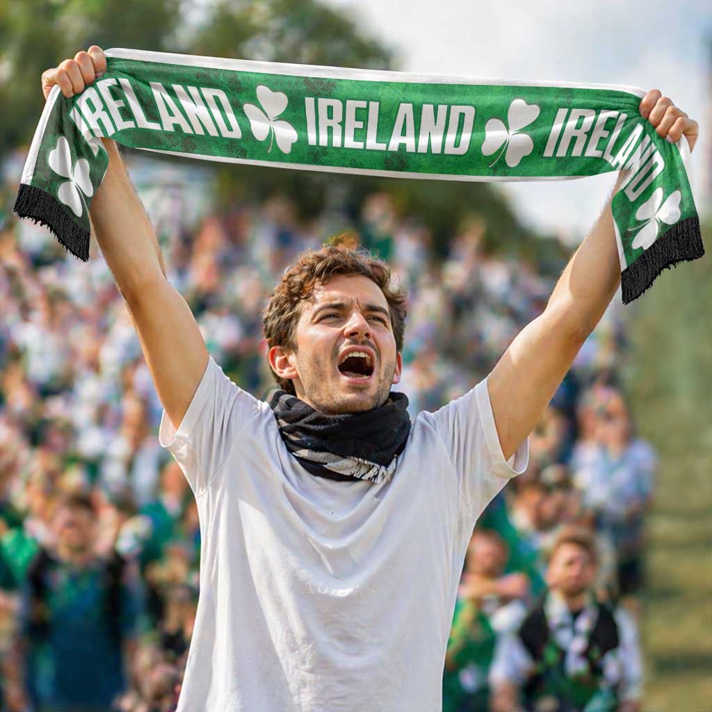 Ireland Rugby Ruffneck Scarf Go Irish Shamrocks