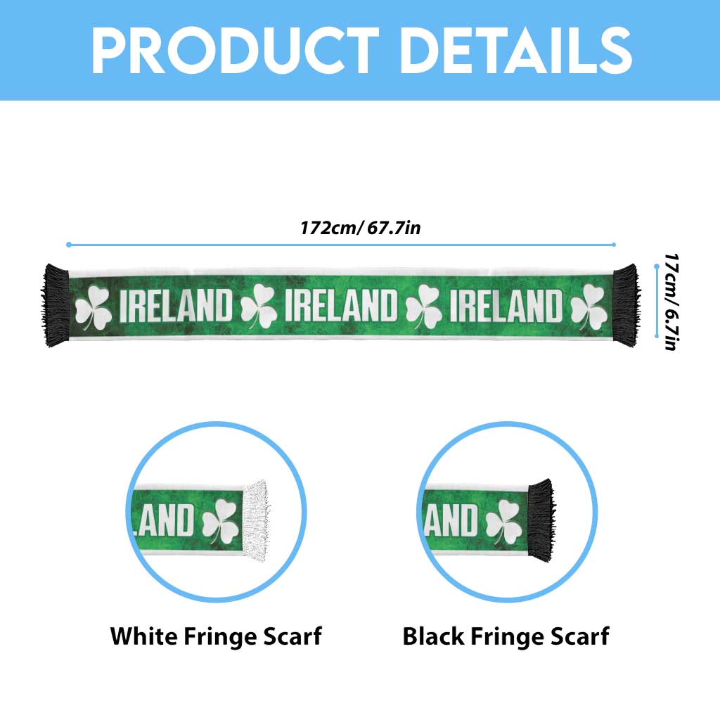 Ireland Rugby Ruffneck Scarf Go Irish Shamrocks