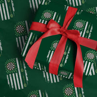 Irish American Darts Shamrock Flag Gift Wrapping Paper Roll