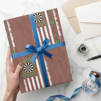 Irish American Darts Shamrock Flag Gift Wrapping Paper Roll