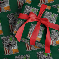 Irish Americans Wrapping Paper Roll Irish By Blood American By Birth Patriot By Choice Celtic Cross - Wonder Print Shop