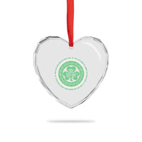 Irish Blessing May The Road Rise To Meet You Heart Crystal Glass Ornament Celtic Knot Shamrock