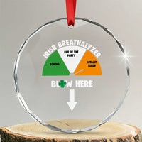 Irish Breathalyzer Blow Here Funny Drinking Gauge Crystal Glass Ornament St Patricks Day Party Offensive Adult Humor
