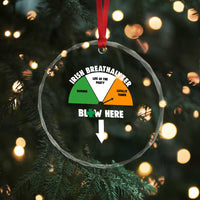 Irish Breathalyzer Blow Here Funny Drinking Gauge Crystal Glass Ornament St Patricks Day Party Offensive Adult Humor