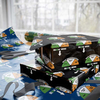 Irish Breathalyzer Blow Here Funny Drinking Gauge Wrapping Paper Roll St Patricks Day Party Offensive Adult Humor