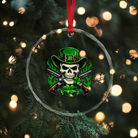 Irish Cowboy Skeleton Crystal Glass Ornament St Patricks Day Party Gift