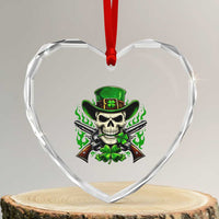 Irish Cowboy Skeleton Heart Crystal Glass Ornament St Patricks Day Party Gift
