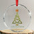 Irish Gaelic Christmas Nollaig Shona Crystal Glass Ornament Celtic Knot Christmas Tree - Wonder Print Shop