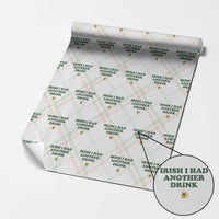 Irish I Had Another Drink Wrapping Paper Roll Funny St Patricks Day Beer Drinking Joke Pub Humor
