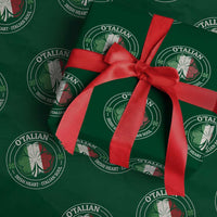 Irish Italian Pride Wrapping Paper Roll O'Talian Irish Heart Italian Soul St Patricks Day