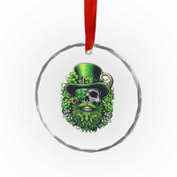 Irish Leprechaun Skull Crystal Glass Ornament St Patricks Day Party Gift