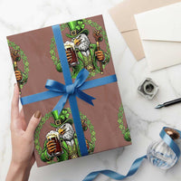 Irish Patriotic Eagle Leprechaun Wrapping Paper Roll St Patricks Day Gift