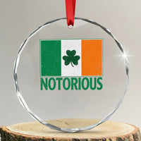 Irish Pride Boxing Fighting Notorious Crystal Glass Ornament Vintage Ireland Flag Irish Retro Throwback