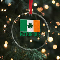 Irish Pride Boxing Fighting Notorious Crystal Glass Ornament Vintage Ireland Flag Irish Retro Throwback