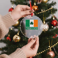 Irish Pride Boxing Fighting Notorious Crystal Glass Ornament Vintage Ireland Flag Irish Retro Throwback