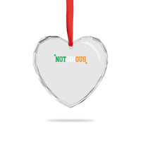 Irish Pride Boxing Fighting Notorious Heart Crystal Glass Ornament Irish Flag Lucky Shamrock Graphic