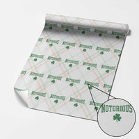 Irish Pride Boxing Fighting Notorious Wrapping Paper Roll Retro Shamrock Varsity Irish Lucky Clover Graphic