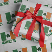 Irish Pride Boxing Fighting Notorious Wrapping Paper Roll Vintage Ireland Flag Irish Retro Throwback