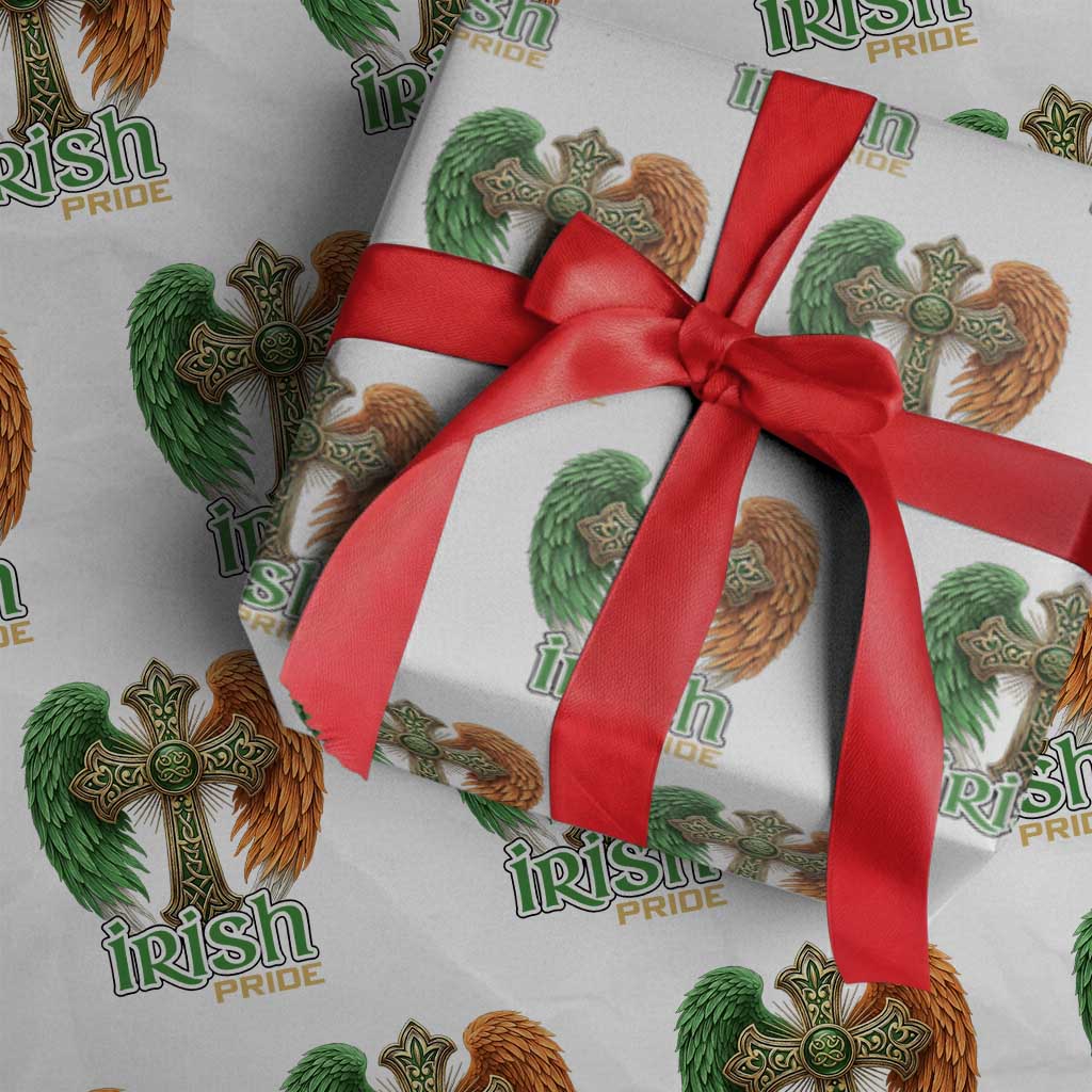 Irish Pride Celtic Cross Wrapping Paper Roll Christian Gift