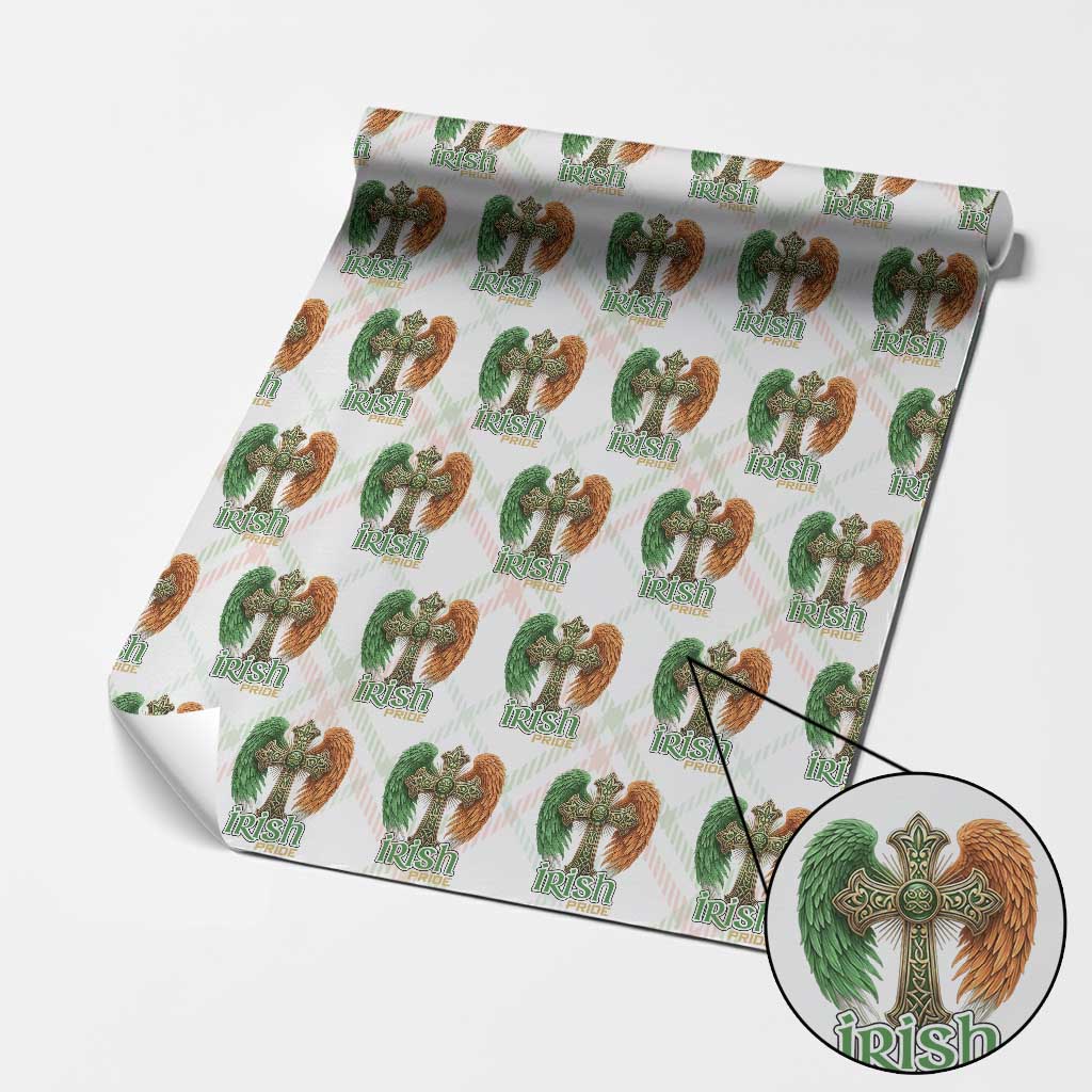 Irish Pride Celtic Cross Wrapping Paper Roll Christian Gift