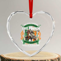 Irish Pride Heart Crystal Glass Ornament The Devil Whispers You Can't Withstand The Storm The Irishman Replies - Wonder Print Shop