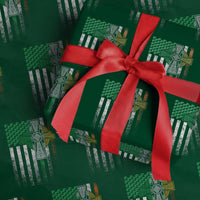 Irish Pride Wrapping Paper Roll American Flag Celtic Cross Shamrock St Patrick's Day - Wonder Print Shop